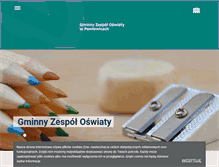Tablet Screenshot of oswiata.pawlowice.pl